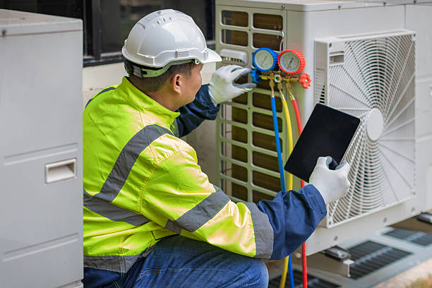 Professional Hvac Maintenance technician working in Zirconia, NC